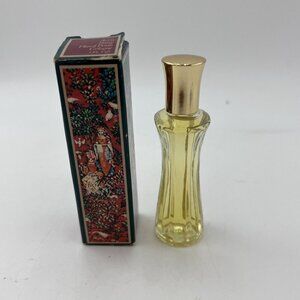 Vintage Avon ZANY FLUTED Travel Size  Clear Glass Bottle Full Original Box